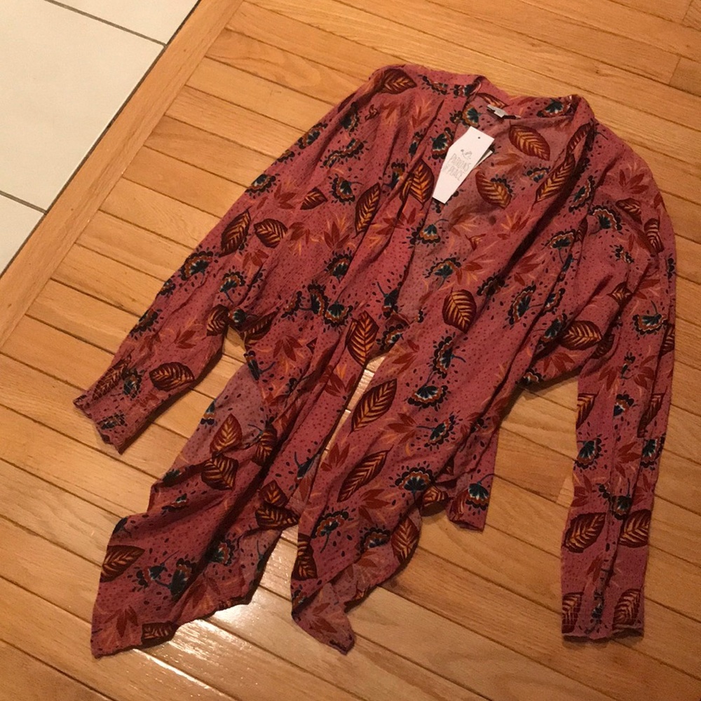 Patrons of peace rose cardigan M NWT - Picture 4 of 4
